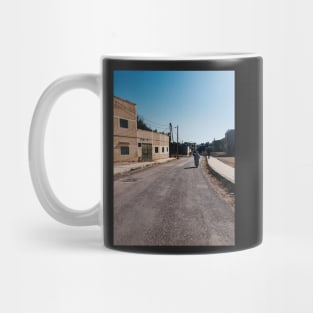 Muslim Woman Walking Down Quiet Street Mug